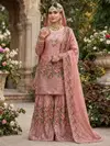 Nsr 887 Pure Fendy Silk With Heavy Embroidery Sequence Work Readymade Suits Online Wholesale